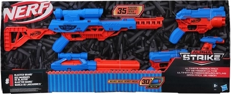 Nerf Alpha Strike Ultimate Mission Pack – set con 5 blaster e 30 dardi