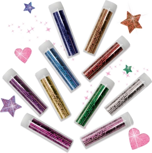 10 colori glitterati intensi