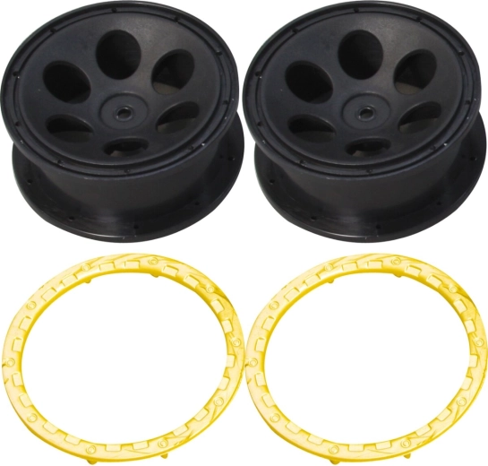 Set di cerchi gialli Lightray per modelli in scala 1:10