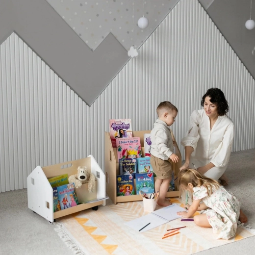 Stoccaggio bifacciale per una scelta facile dei libri