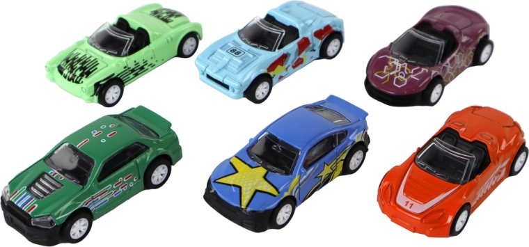 Sei automobiline sportive colorate