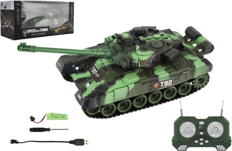 Carro armato RC telecomandato 2,4 GHz con luci e suoni - 1 pezzo