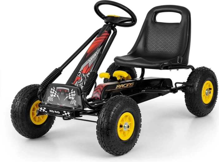 Milly Mally go-kart a pedali Thor nera