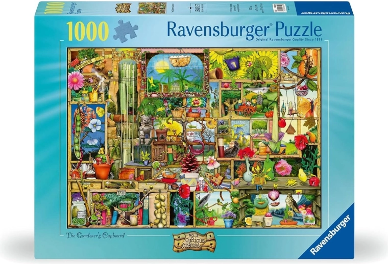 Puzzle Ravensburger Curious Cupboards 3: L’armadietto del giardiniere (1000 pezzi)