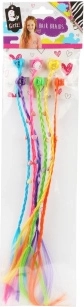 Treccine con fermaglio – ciocche colorate per capelli (6 pz)
