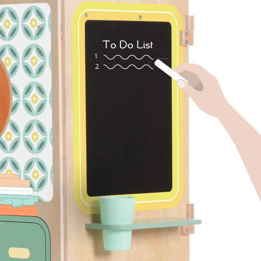Lavagna per disegnare e lista delle attività
