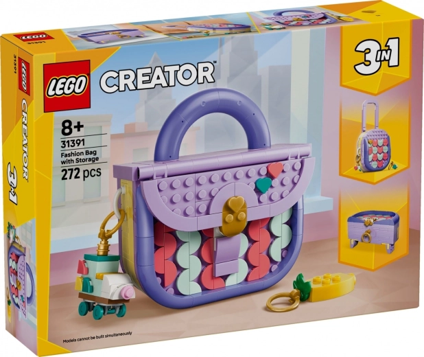 LEGO Creator 3 in 1 Borsetta alla moda con vano portaoggetti