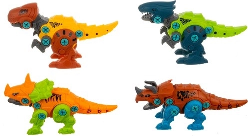 Quattro dinosauri da assemblare