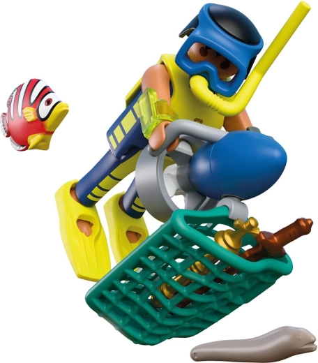 Equipaggiamento per immersioni e raccolta dei tesori