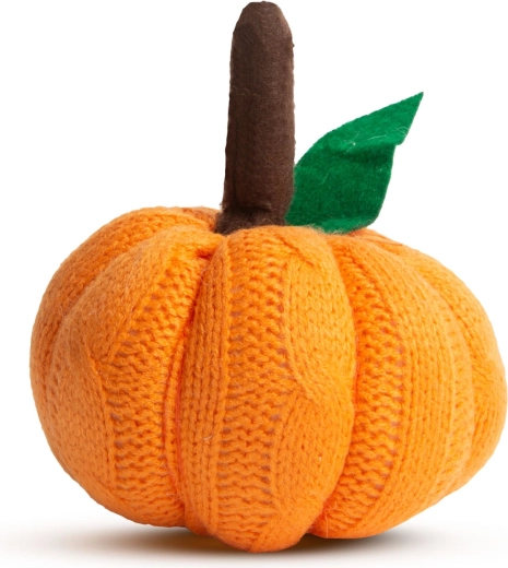 Decorazione tessile di Halloween a forma di zucca arancione