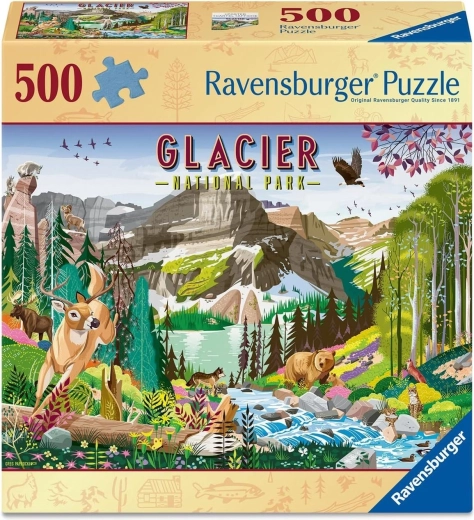 Puzzle Ravensburger Parco Nazionale: Ghiacciaio 500 pezzi