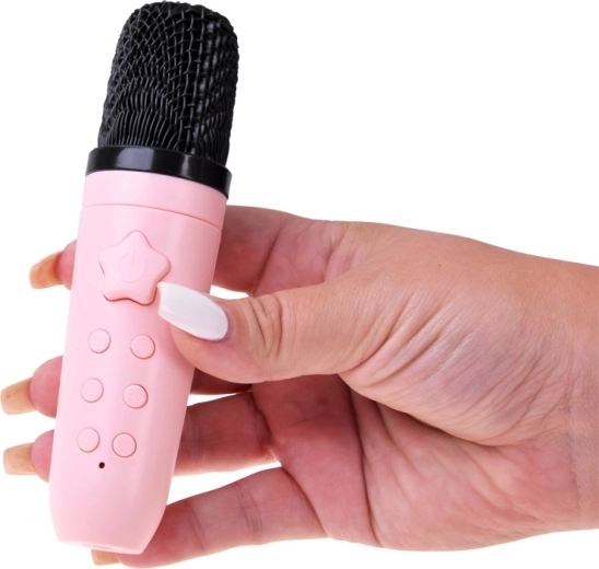 Microfono karaoke con controlli e cambio voce