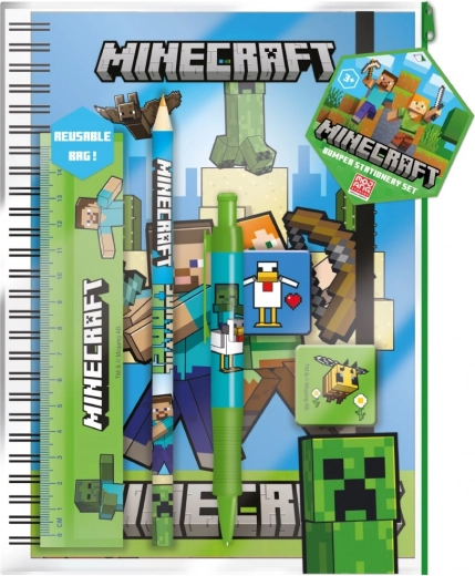 Set scolastico Minecraft A5 in pratica custodia