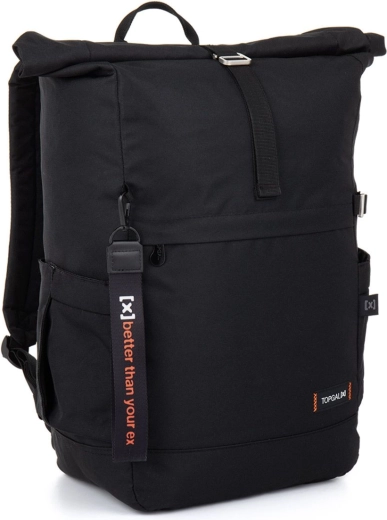Zaino rolltop nero Topgal X Ezra