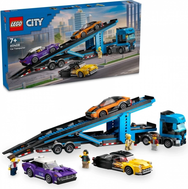 LEGO City 60408 Bisarca con auto sportive