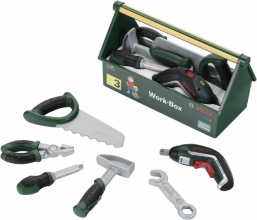 Set di attrezzi per bambini in valigetta BOSCH con IXOLINO II (7 pezzi)