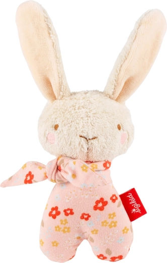 Sigikid primo coniglietto di peluche con sonaglio rosa 15 cm