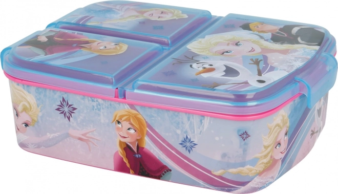 Portamerenda a tre scomparti Frozen Iridescent Aqua