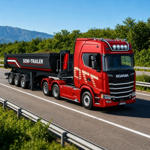 Realizzazione realistica per il convoglio Scania 1501