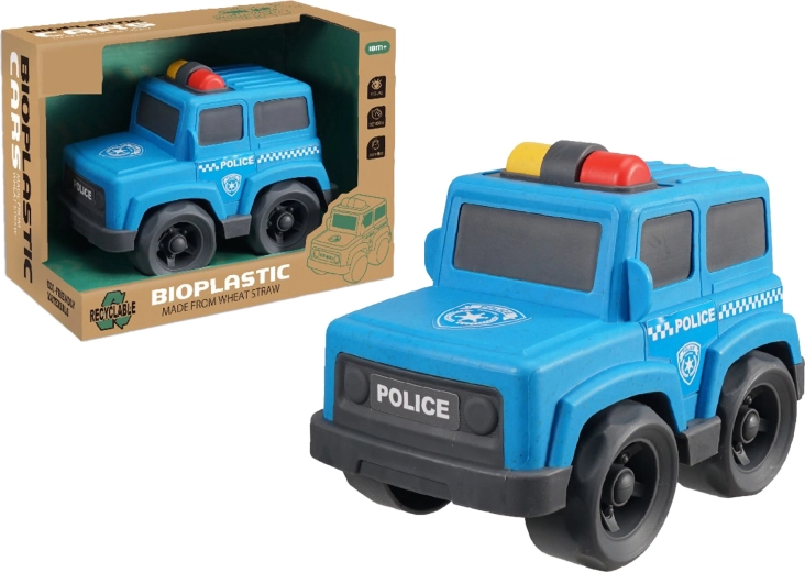 Auto della polizia in bioplastica 17 cm