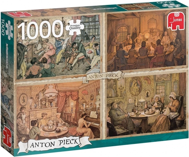 Set di Puzzle Incontro nel Soggiorno 1000 Pezzi