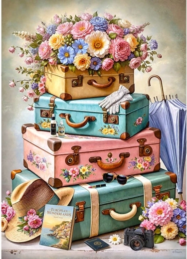 Cherry Pazzi puzzle Pronti alla partenza! 1000 pezzi