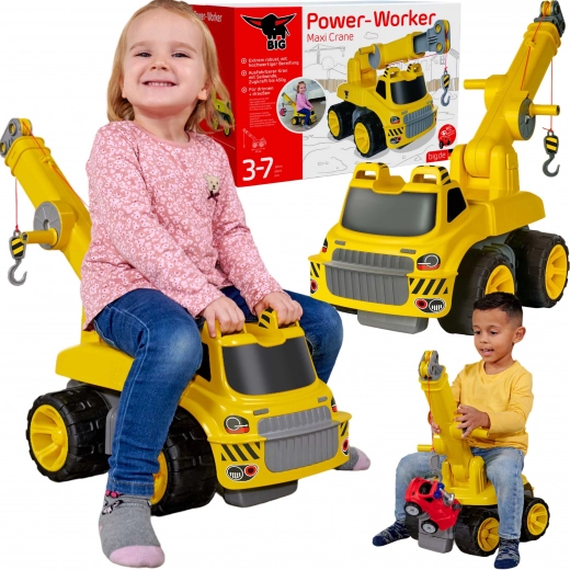BIG Power Worker cavalcabile maxi gru con verricello