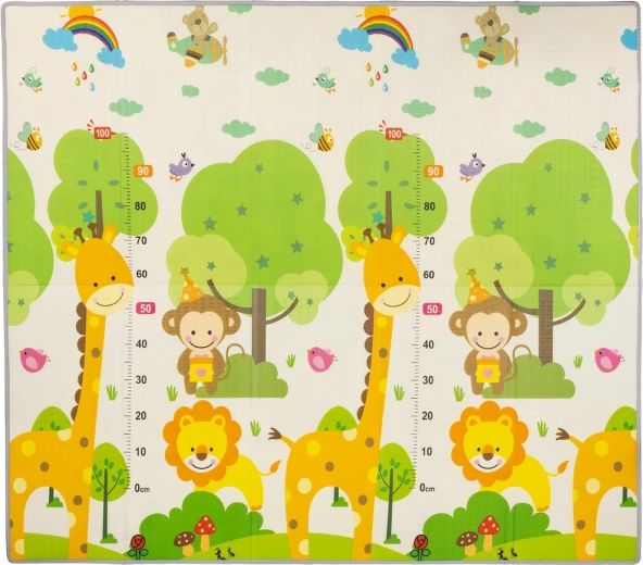 Tappetino gioco per bambini Chipolino Giungla 174 × 194 cm