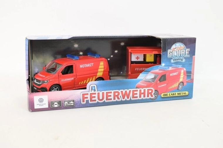 Volkswagen T6 vigili del fuoco con rimorchio