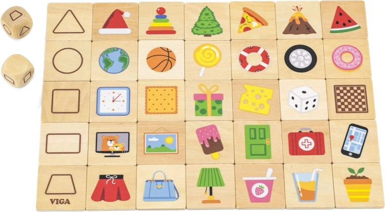 Gioco in legno Viga per imparare a riconoscere le forme