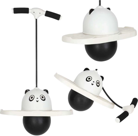 Pogo jumper per bambini panda bianco-nero