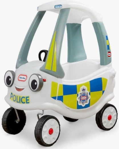 Macchinina cavalcabile Little Tikes Cozy Coupe polizia bianca