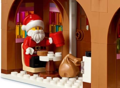 Minifigure di Babbo Natale per storie natalizie