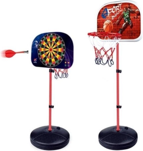 2 in 1: basket e dart su un unico supporto
