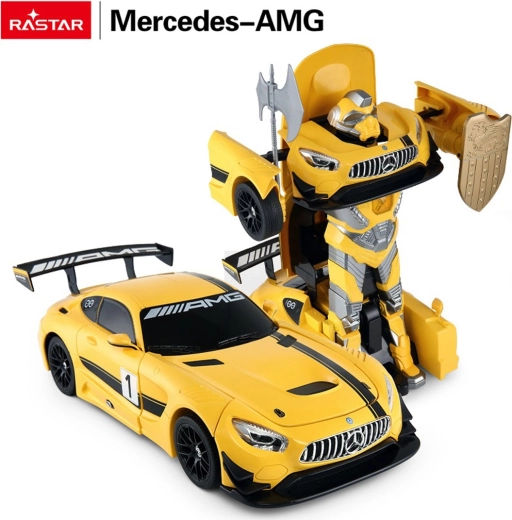 Auto RC e robot 2in1 Rastar Mercedes-AMG GT3 1:14 giallo