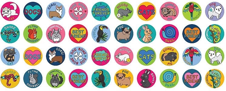 320 adesivi per una creatività senza fine