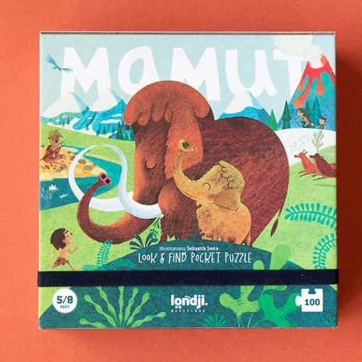 Puzzle Londji con mammut (100 pezzi)