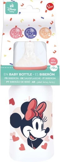 Biberon MINNIE 240 ml con sistema anticolica