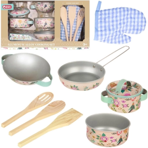 Set da cucina in metallo Vintage Floral per bambini