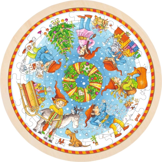 Puzzle natalizio in legno x-mas - 1 pezzo