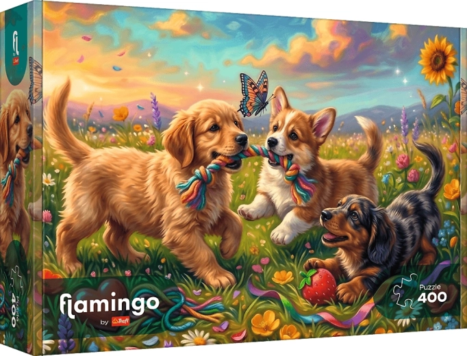 Puzzle Trefl Flamingo: Cuccioli giocosi 400 pezzi