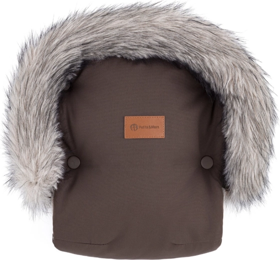 Petite&Mars manicotto per passeggino Furry rich brown