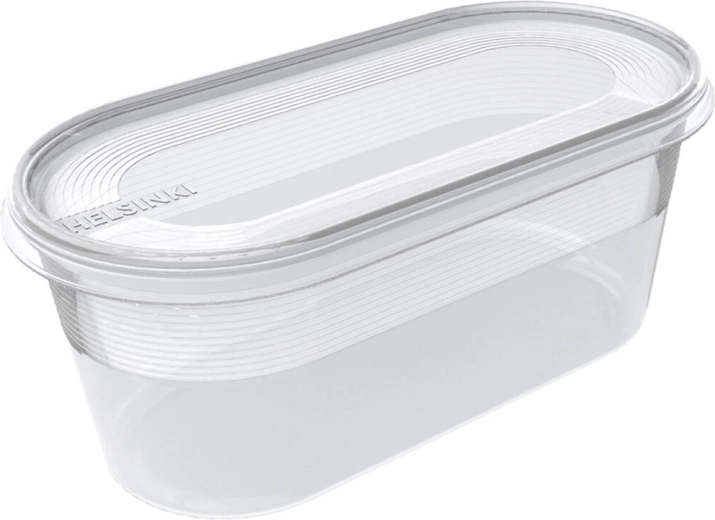 Contenitore ovale HELSINKI 0,8 l con coperchio
