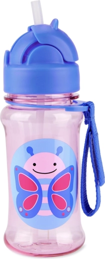 Skip Hop Zoo bottiglia in Tritan con cannuccia 355 ml Farfalla
