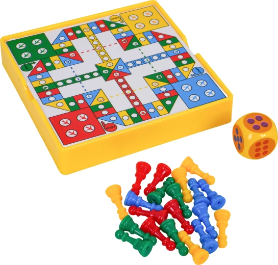 Pedine colorate e grande dado