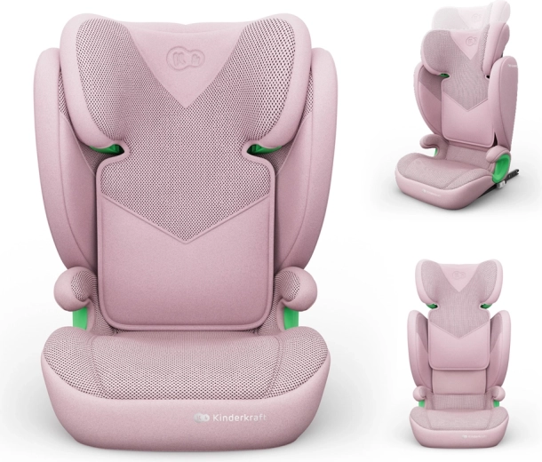 Seggiolino auto Kinderkraft junior fix 2 plus i-size 100–150 cm rosa