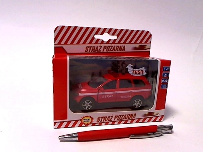Camion dei pompieri 11 cm con luci e suoni (messaggi vocali in polacco)