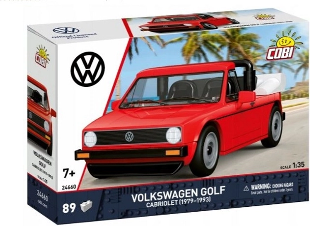 Cobi Volkswagen Golf Cabriolet 1979–1993 kit di costruzione 1:35 (89 pezzi)