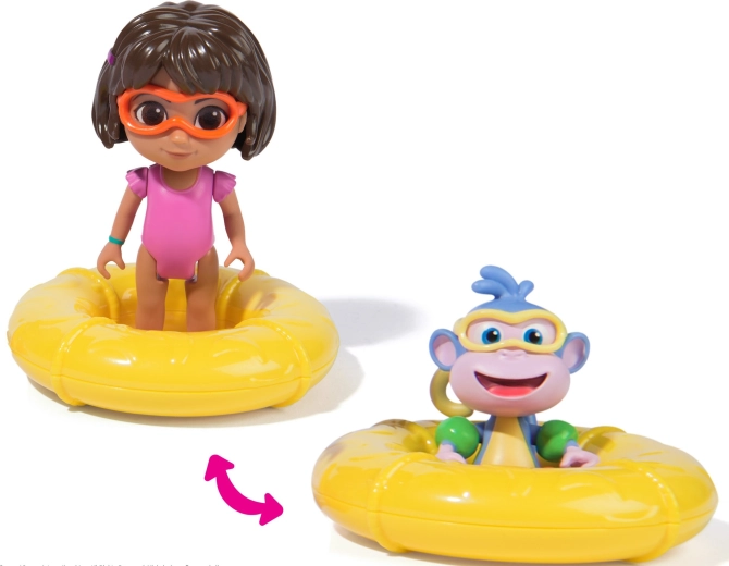 Divertimento acquatico con salvagente