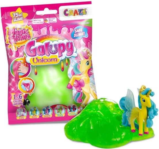 Craze slime magico con sorpresa Galupy Unicorn (mix di colori) - 1 pezzo